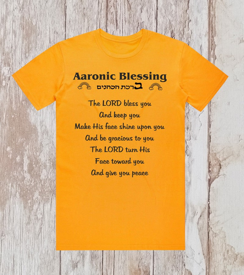 Aaronic Blessing T Shirts Aaronic Blessing in Hebrew TShirt Christian Tee