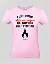 Christian Women T Shirt Kindles A Temper Fire Gospel Faith Jesus Holy