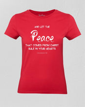 Christian Women T shirt Peace from Christ