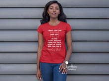 Christian Women T shirt A New Heart Of Flesh Red Tee