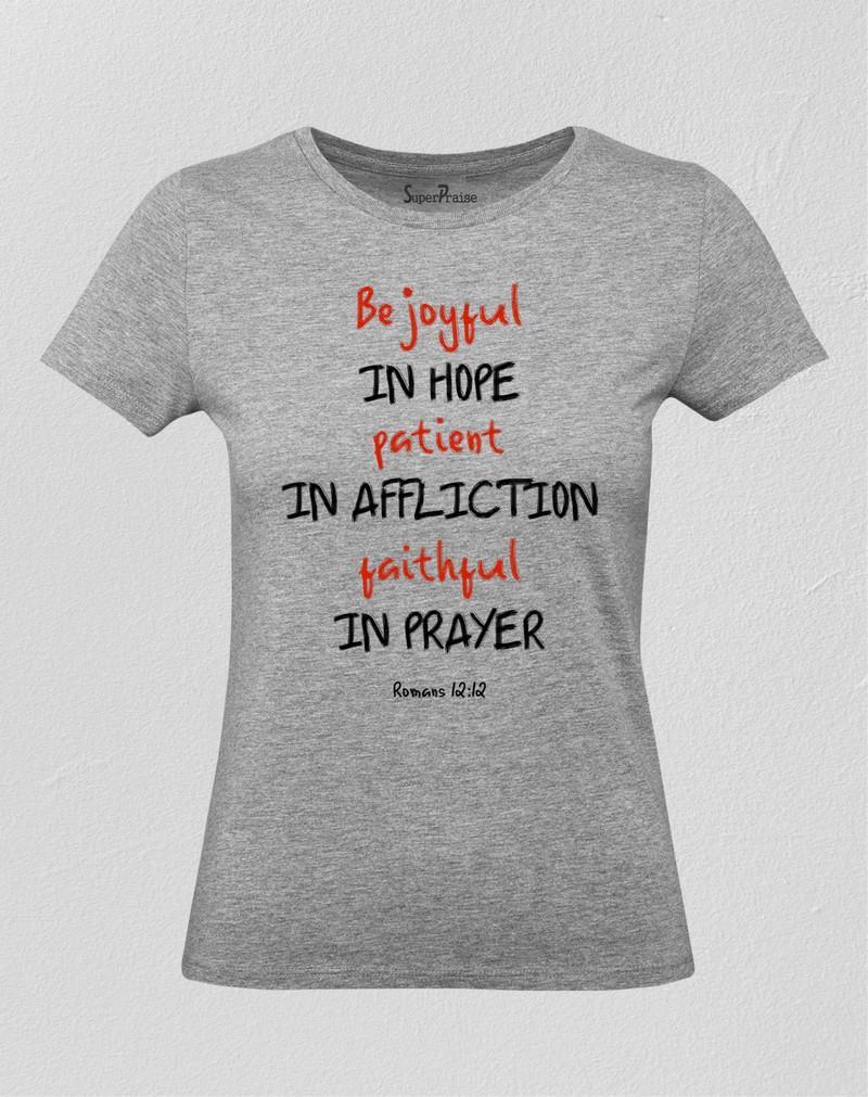 Be Joyful In Hope Women T Shirt
