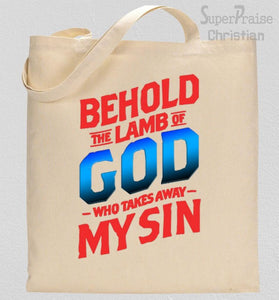 Behold The Lamb of God Tote Bag 