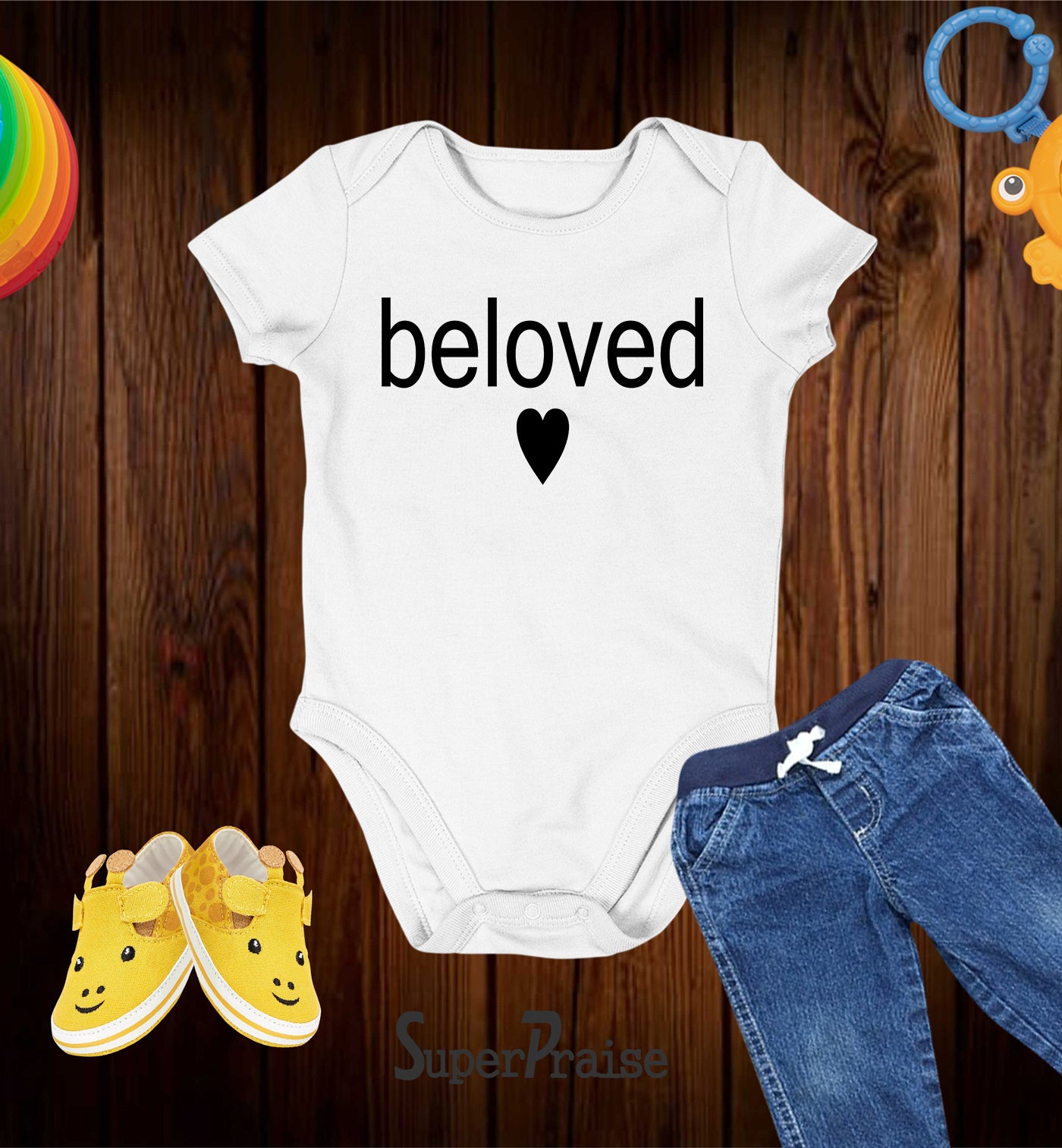 Beloved Christian Faith Baby Bodysuit