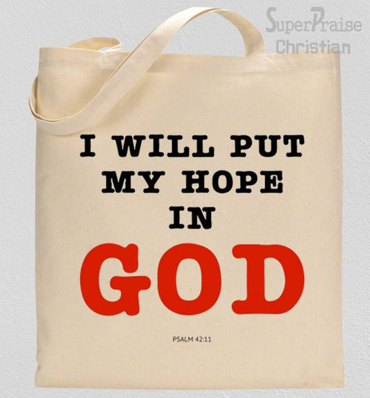 Bible verse about hope Tote Bag