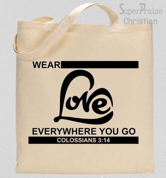 Bible Verses About Love Tote Bag