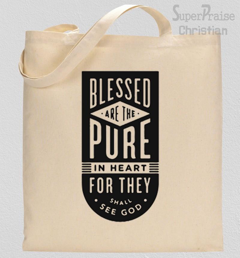 Blessed Are The Pure In Heart Tote Bag