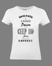 Christian Women T Shirt Keep On Going Holy