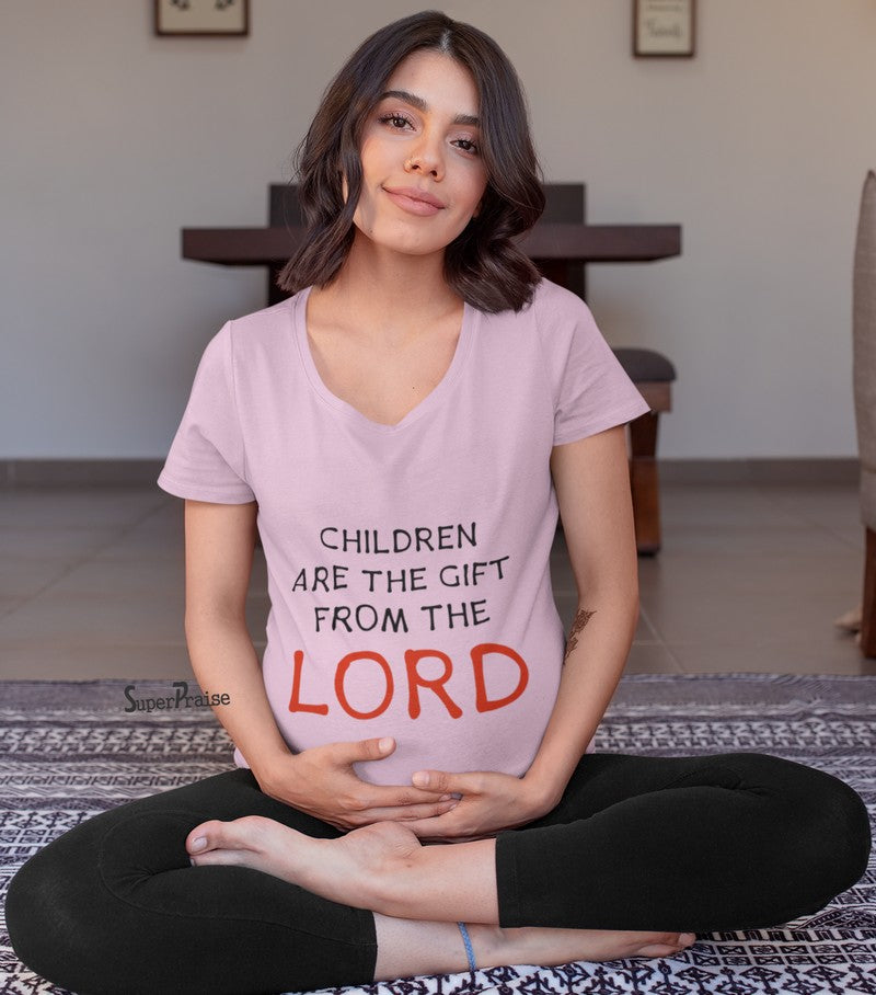 Children Are a Gift From The Lord Maternity T Shirt