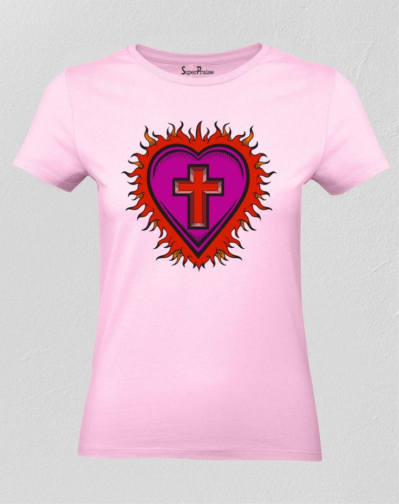 christ-heart-women-t-shirt