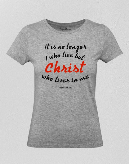 Christian Women T Shirt Christ Loves Me Holy Grey tee