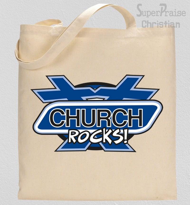 Church Rocks Tote Bag 