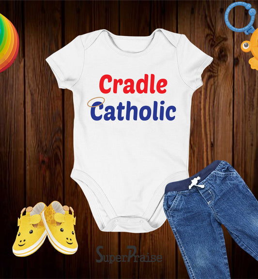 Cradle Catholic Christian Baby Shower Bodysuit
