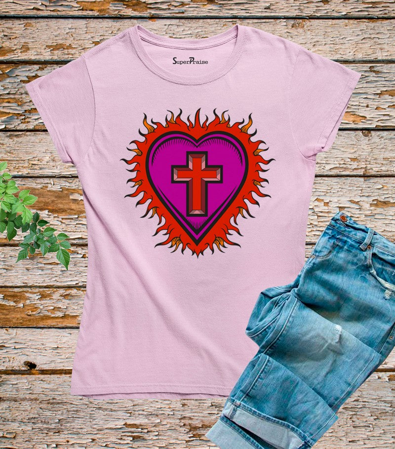 Cross Love Women Christian T Shirt