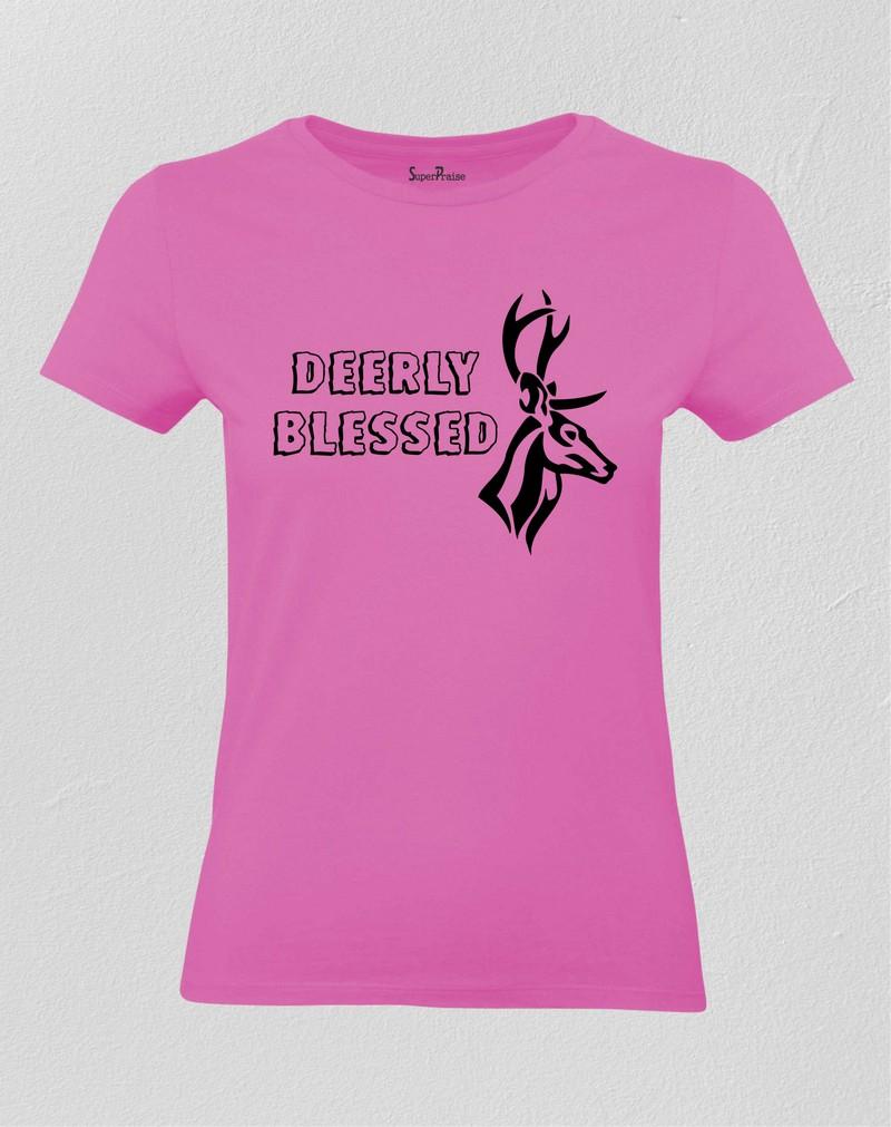 Deerly Blessed Women T Shirt