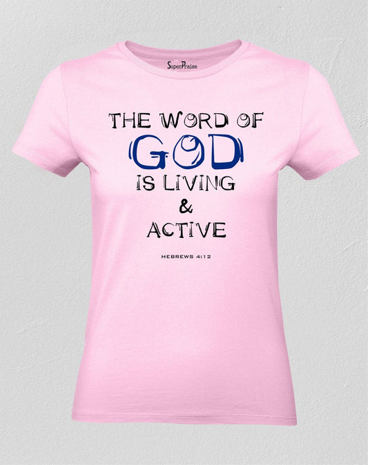 Christian Women T Shirt Word of God Holy Jesus