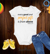 Every Good And Perfect Gift is From Above Bible Verse Christian Baby Bodysuit