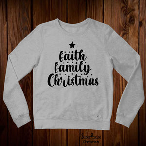 Faith Family Christmas Sweatshirt