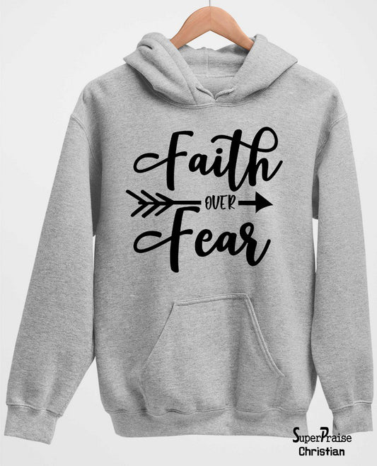 Faith Over Fear Hoodie - Grey Hoodie