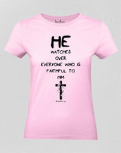 Faithful To Him Women T Shirt