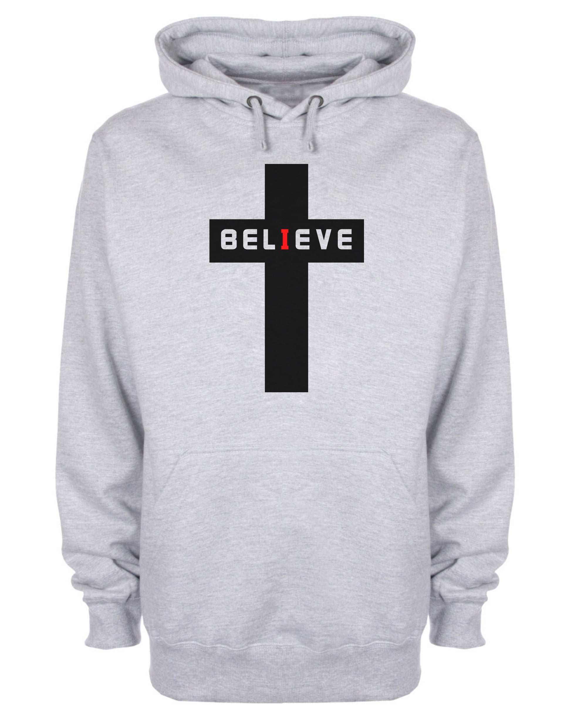 Believe Hoodie Christian Cross Jesus Christ Sweatshirt