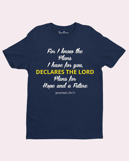 Christian Bible Church T Shirt For I Know Gift Tee