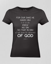 Christian Women T shirt The Righteousness Of God Bible Scripture Faith