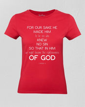 Christian Women T shirt The Righteousness Of God Bible Scripture Faith