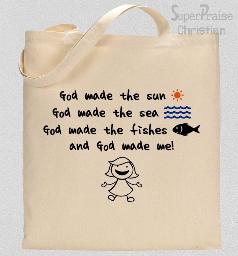 God Made The Sun Tote Bag