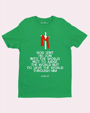 Christian Religious  Jesus Christ T Shirt God Save the World 