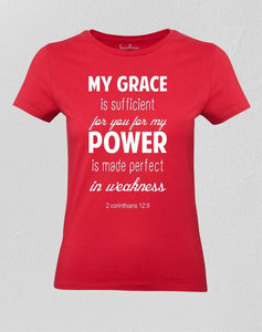 Grace And Power Christian Women T shirt