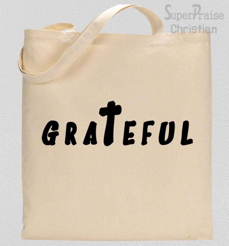 Grateful Cross Tote Bag