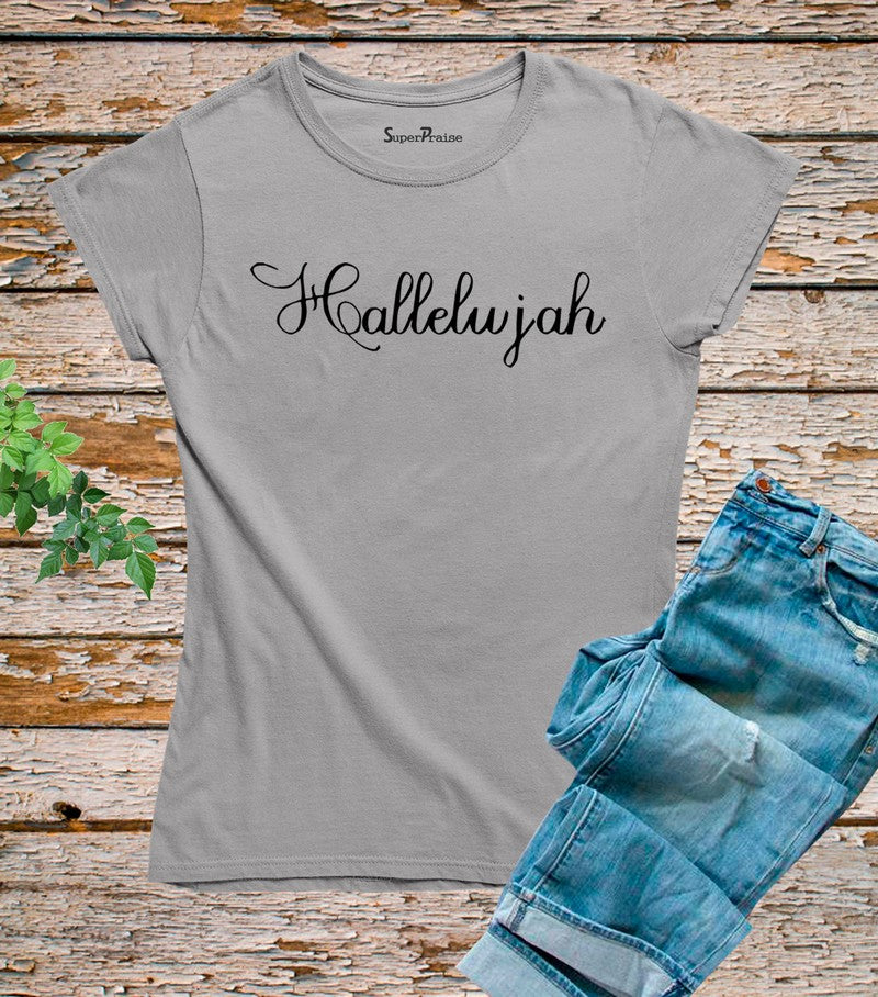 Hallelujah Christian Women T Shirt