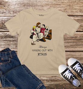 Hanging Out With Jesus Kids T Shirt