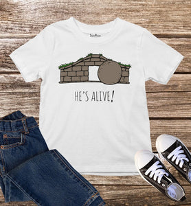 He's Alive Christian Kids T Shirt