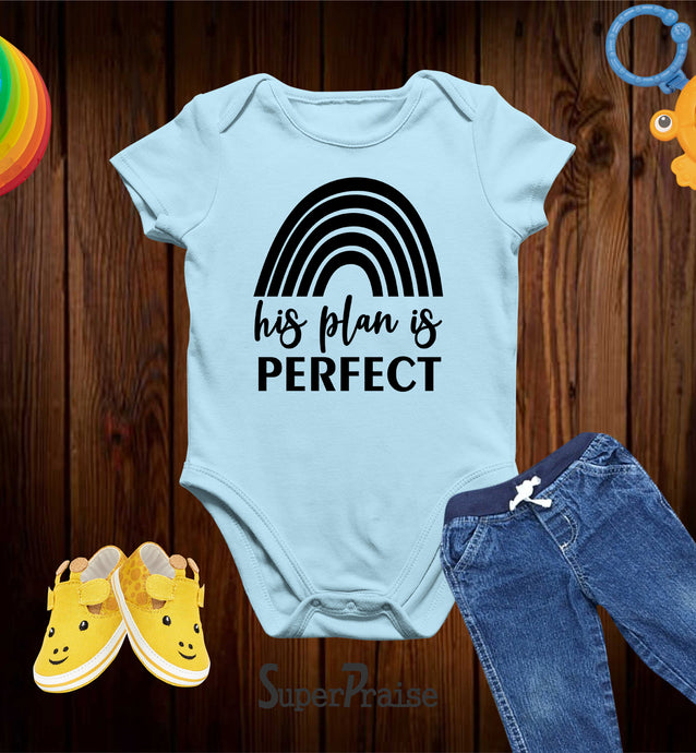 His Plan Is Perfect Rainbow Baby Bodysuit