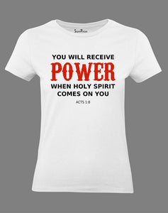 Holy Spirit Power Women T Shirt