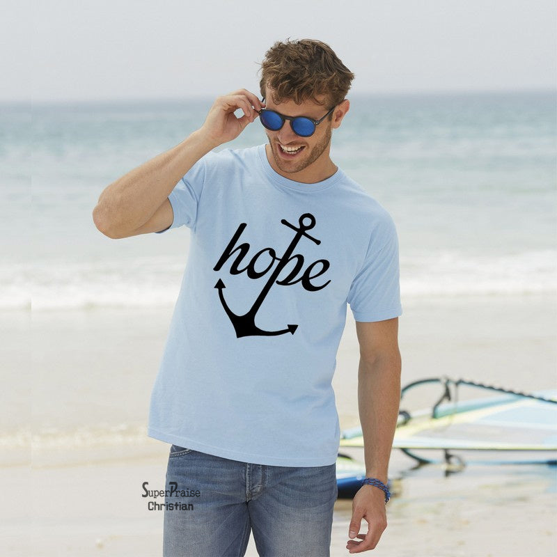 Hope Anchor Religious Bible Christian T-shirt - SuperPraiseChristian