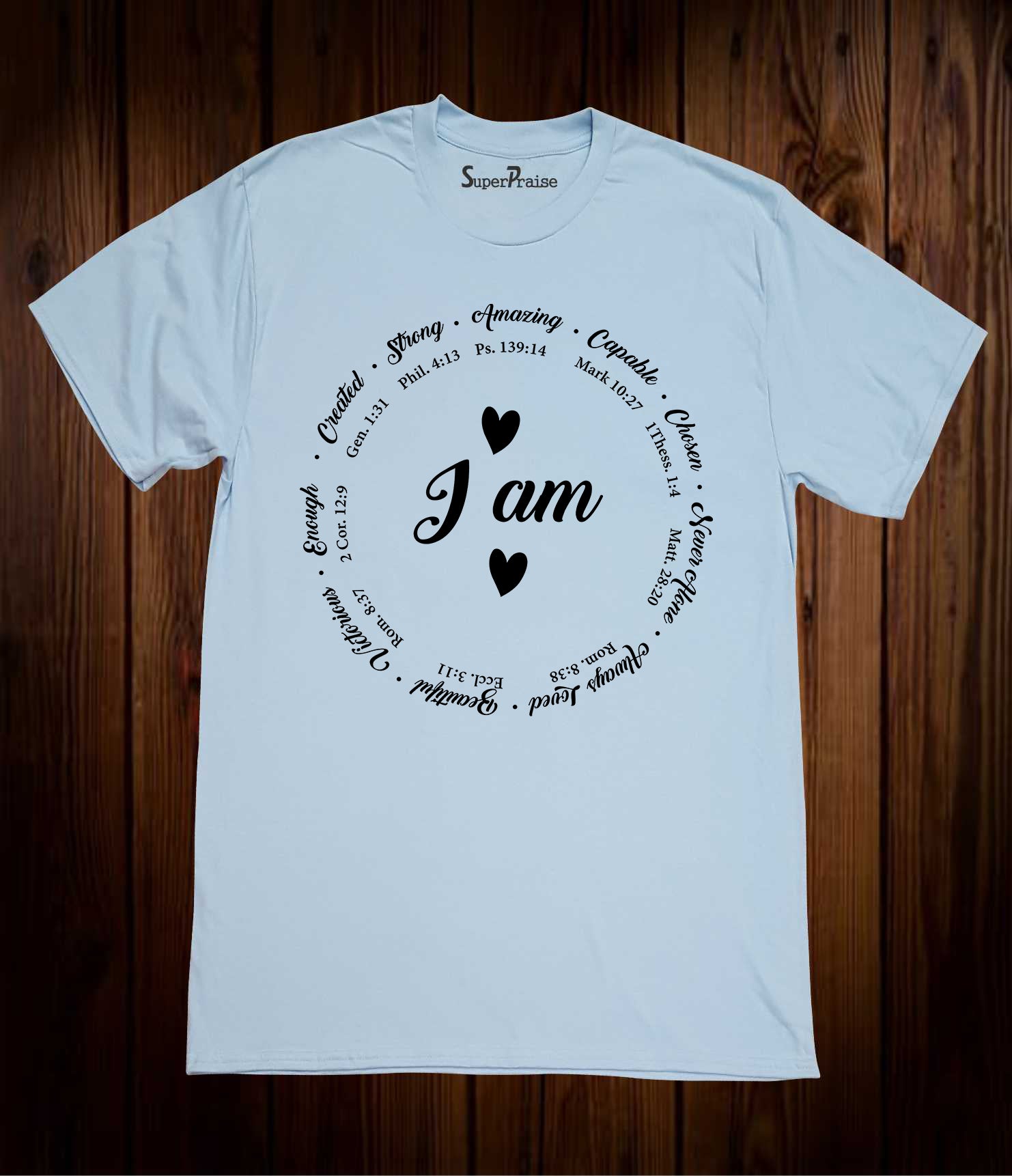 I am Powerful, strong, amazing, capable shirt, Motivational unisex shirt, Positivity shirt, Biblical shirt, Verse shirt,Christian tee