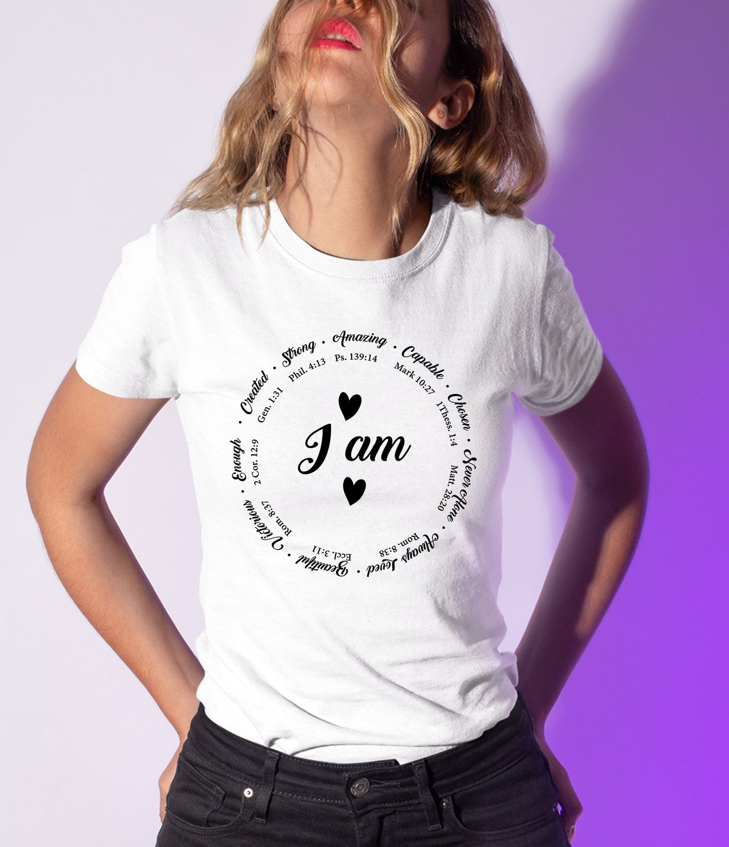 I am Powerful, strong, amazing, capable shirt, Motivational unisex shirt, Positivity shirt, Biblical shirt, Verse shirt,Christian tee