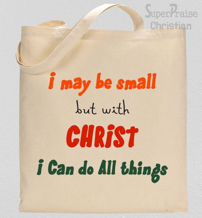 I can do all things through christ Verse tote bag