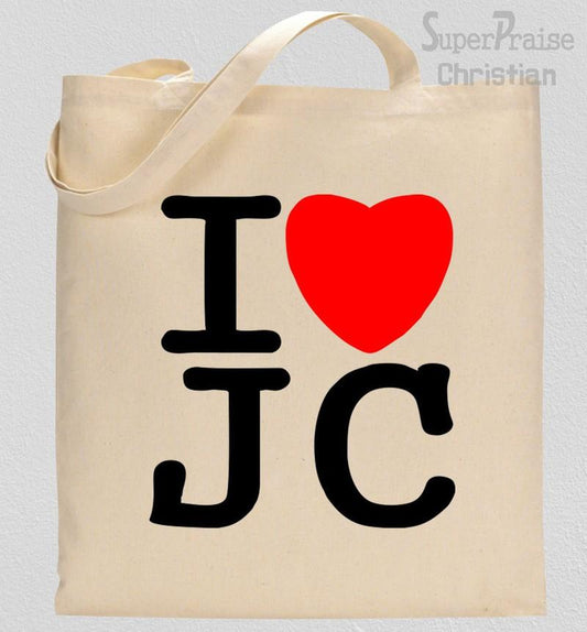 I Love Jesus Tote Bag