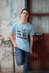 I Am Not Ashamed Cross Christian T-shirt - Super Praise Christian