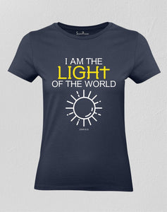 Christian Women T shirt I Am The Light Of the World