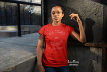 Christian Women T shirt All Things Are Possible If You Believe Red Tee