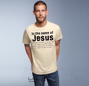 Name of Jesus Salvation Christian T Shirt - Super Praise Christian