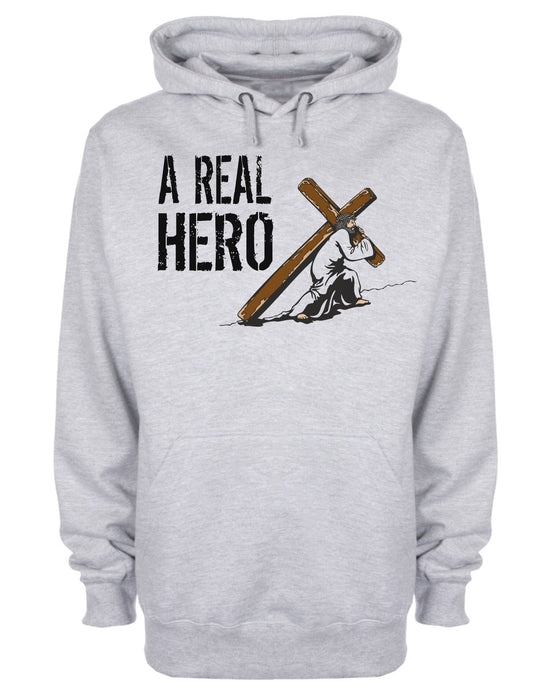 A Real Hero Lord Jesus Christ Messiah Hoodie Christian Sweatshirt