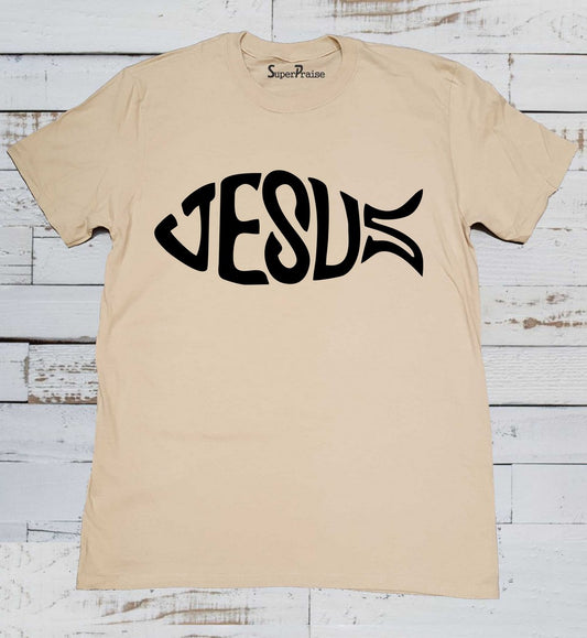 Jesus Fish  Christian Symbol T Shirt
