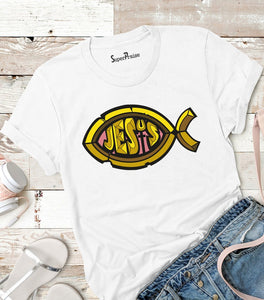 Jesus Fish Symbol Christian T Shirt