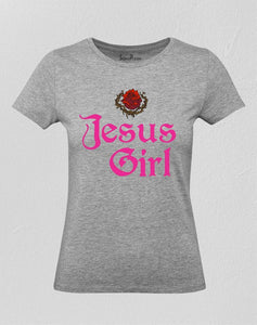 Jesus Girl Rose Women T Shirt