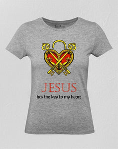 Jesus Has My Heart Women T Shirt